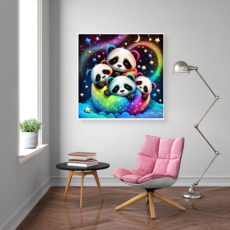 Diamond Painting-Niedlicher Panda