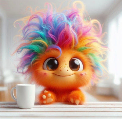 Diamond Painting-Niedliches Monster - Jetzt bei diamondspainting kaufen