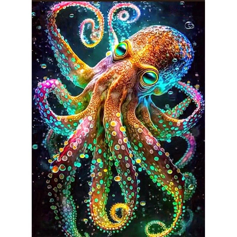 Diamond Painting-Ozean-Oktopus