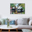 Diamond Painting-Panda-Familie im Bambuswald