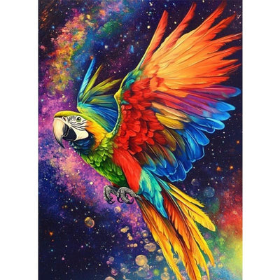 Diamond Painting-Papagei der Sterne