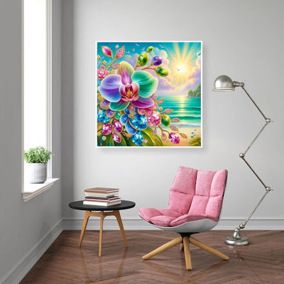 Diamond Painting-Paradiesische Orchidee