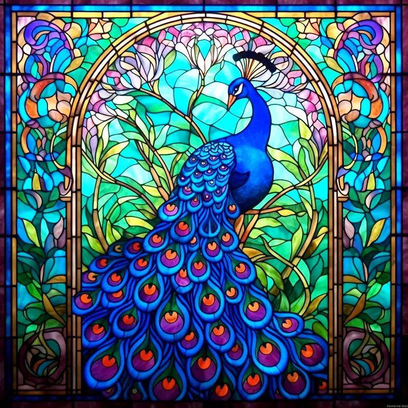 Diamond Painting - Pfau im Spiegel - diamondspainting