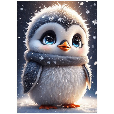 Diamond Painting-Pinguin im Schnee - Jetzt bei diamondspainting kaufen