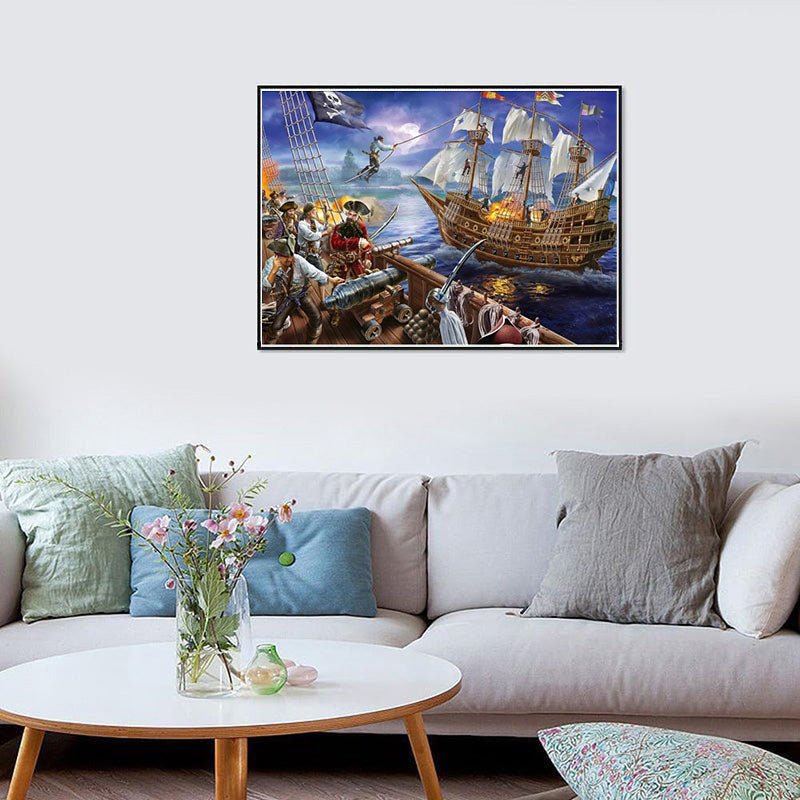 Diamond Painting-Piratenschlacht auf hoher See