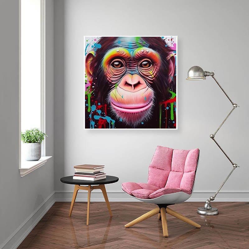 Diamond Painting-Pop Art Affe