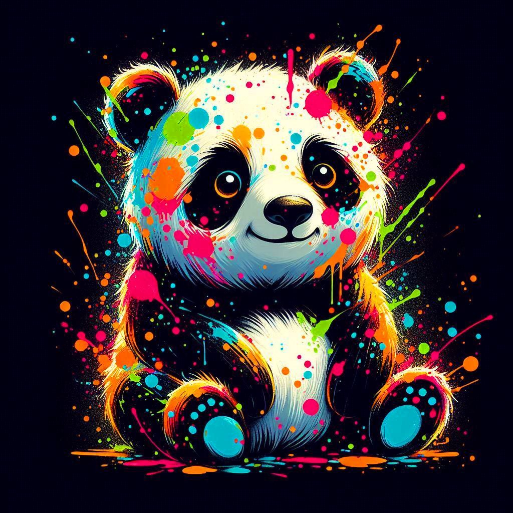 Diamond Painting-Pop-Art Panda - Jetzt bei diamondspainting kaufen