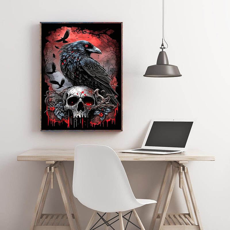 Diamond Painting-Rabennacht