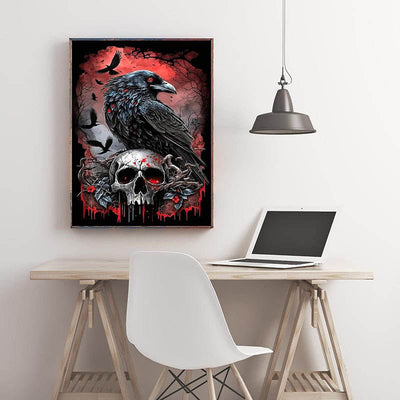 Diamond Painting-Rabennacht