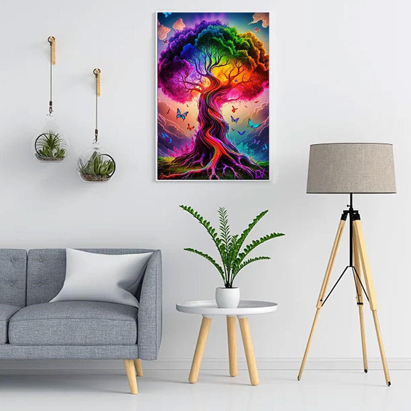 Diamond Painting-Regenbogenbaum