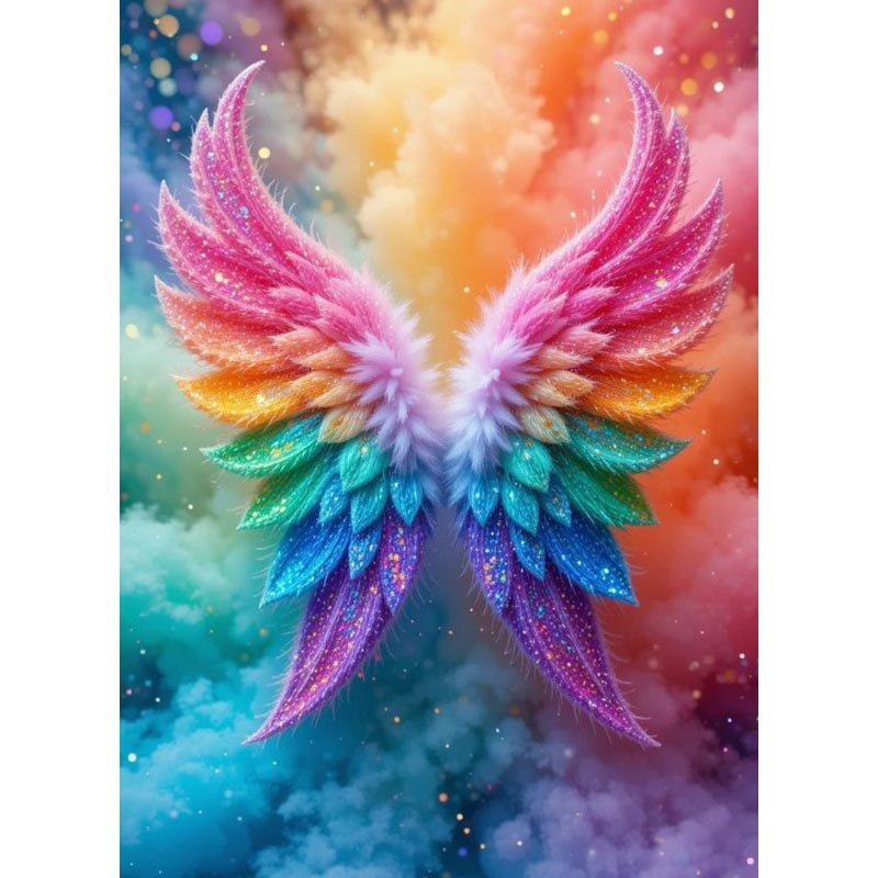 Diamond Painting-Regenbogenflügel der Träume
