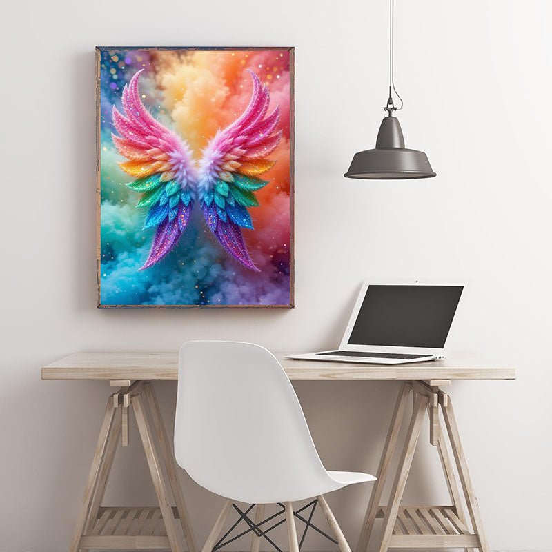 Diamond Painting-Regenbogenflügel der Träume