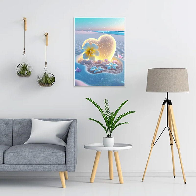 Diamond Painting-Romantischer Strand