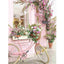 Diamond Painting-Rosa Vintage Fahrrad mit Blumen