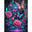 Diamond Painting-Rosenzauber und Schmetterlingslich