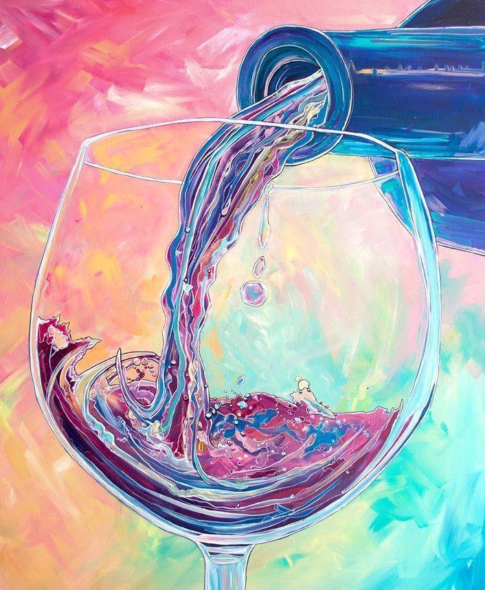 Diamond Painting - Rotwein - diamondspainting