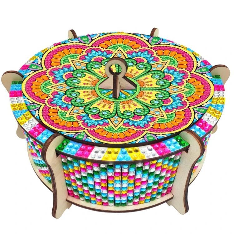 Diamond Painting-Runde Mandala Aufbewahrungsbox - Jetzt bei diamondspainting kaufen