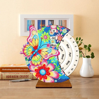 Diamond Painting-Schmetterling Ewiger Kalender
