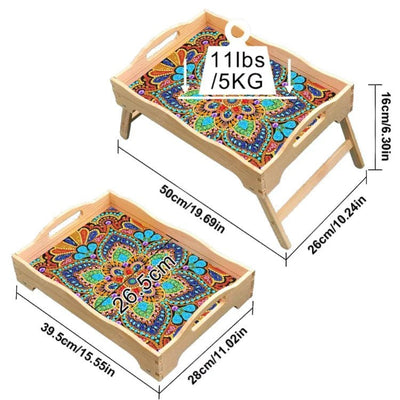Diamond Painting-Schmetterling Holztablett mit Klappbeinen - Jetzt bei diamondspainting kaufen