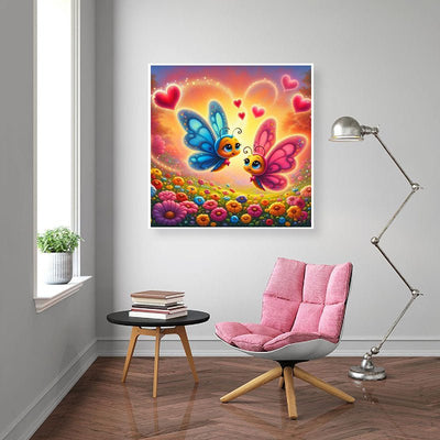Diamond Painting-Schmetterlingsromantik
