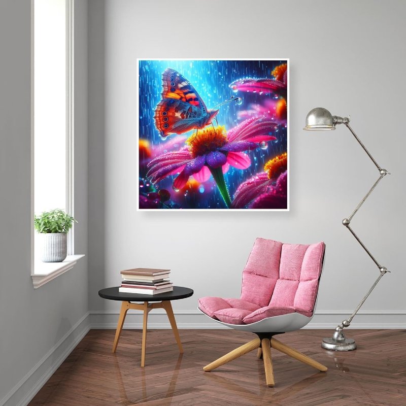 Diamond Painting-Schmetterlingstropfen