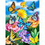 Diamond Painting-Schmetterlingszauber im Blütenparadies