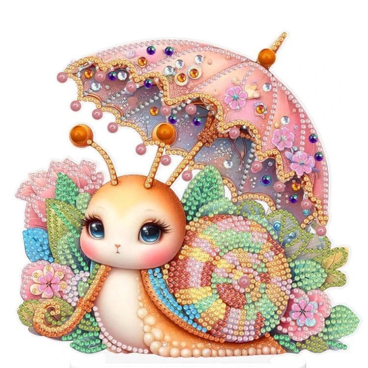 Diamond Painting-Schnecke mit Schirm Aufsteller - Jetzt bei diamondspainting kaufen