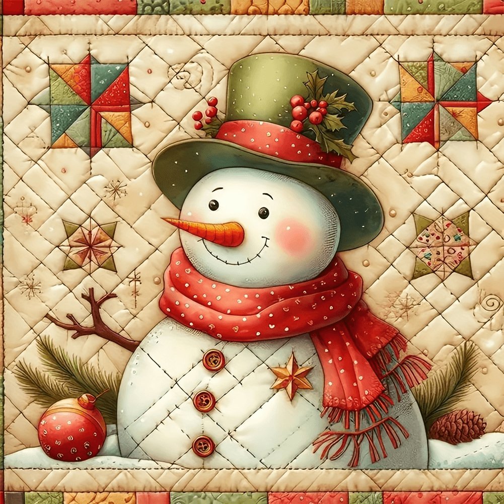 Diamond Painting - Schneemann - diamondspainting