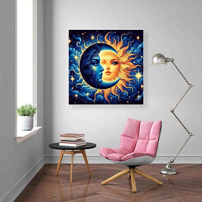 Diamond Painting-Sonne küsst Mond