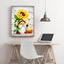Diamond Painting-Sonnenblume & Gnom im Bienenkostüm