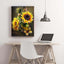 Diamond Painting-Sonnenblumen und Schmetterlinge