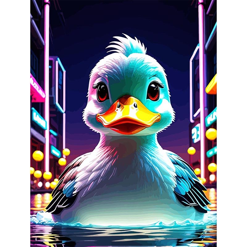 Diamond Painting- Stadtente bei Nacht