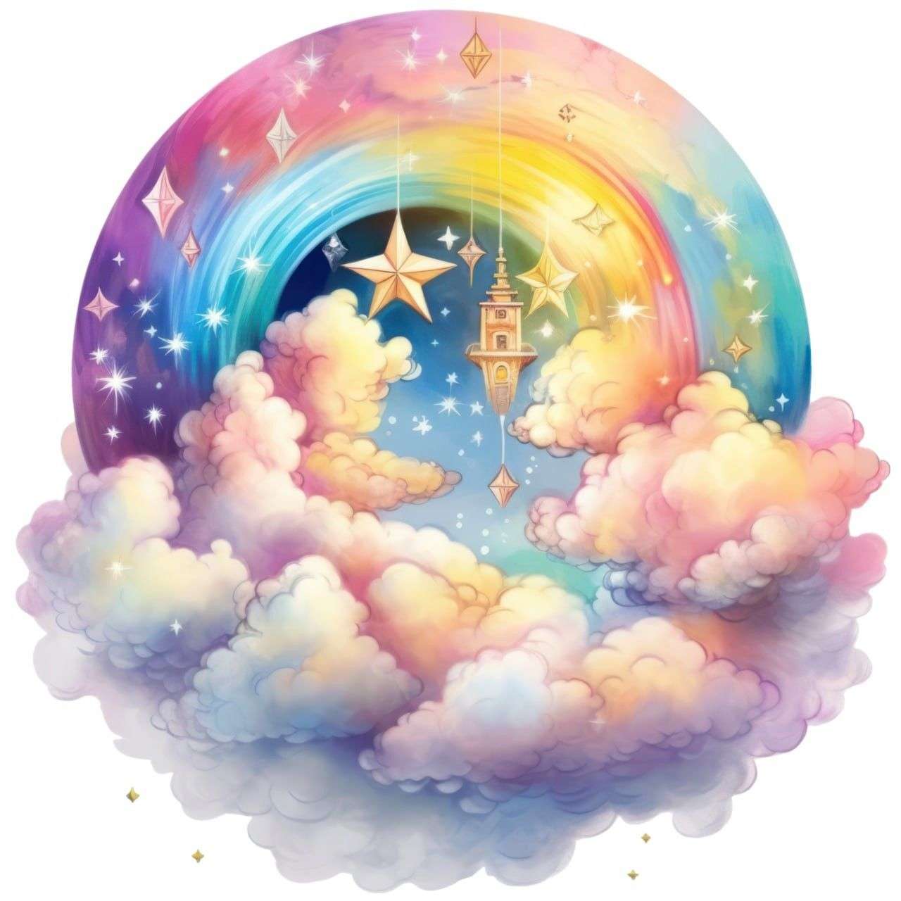 Diamond Painting-Sterne über den Wolken - Jetzt bei diamondspainting kaufen