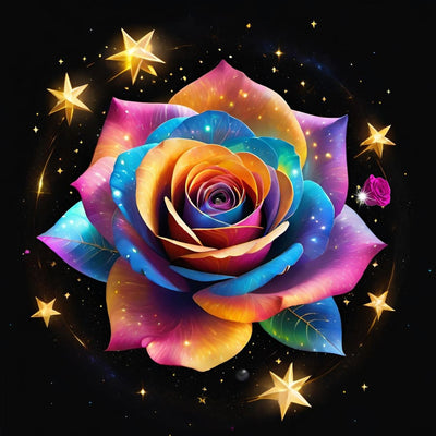 Diamond Painting-Sterne und Rosen - Jetzt bei diamondspainting kaufen