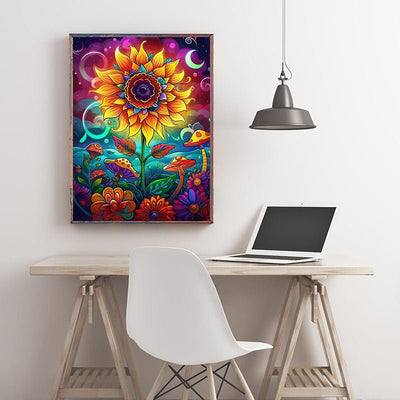 Diamond Painting-Sternenblume im Zaubergarten