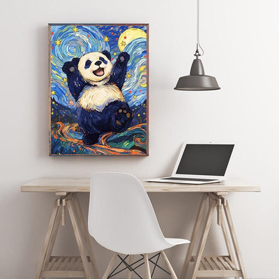 Diamond Painting-Sternentanz-Panda