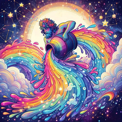 Diamond Painting-Sternzeichen Wassermann - Jetzt bei diamondspainting kaufen