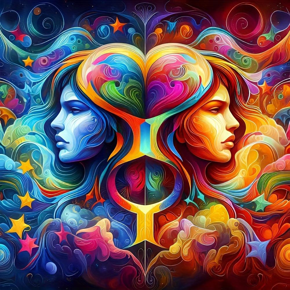 Diamond Painting-Sternzeichen Zwilinge - Jetzt bei diamondspainting kaufen