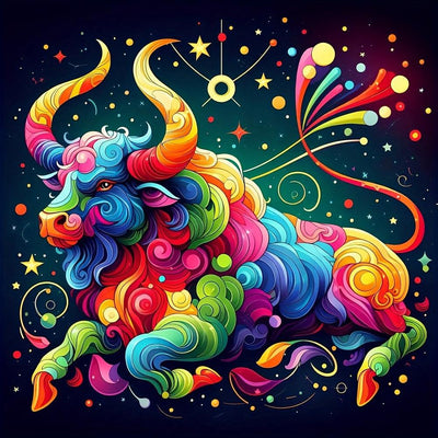 Diamond Painting-Stier Sternzeichen - Jetzt bei diamondspainting kaufen