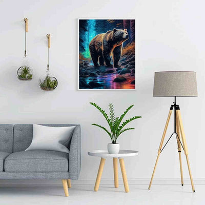 Diamond Painting-Stiller Riese am Wasser