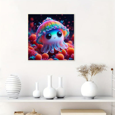 Diamond Painting-Süße kleine Qualle
