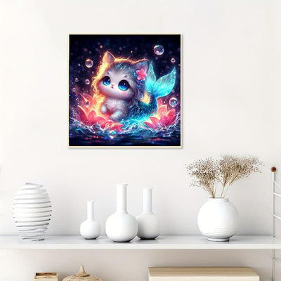 Diamond Painting-Süße Meerjungfrau