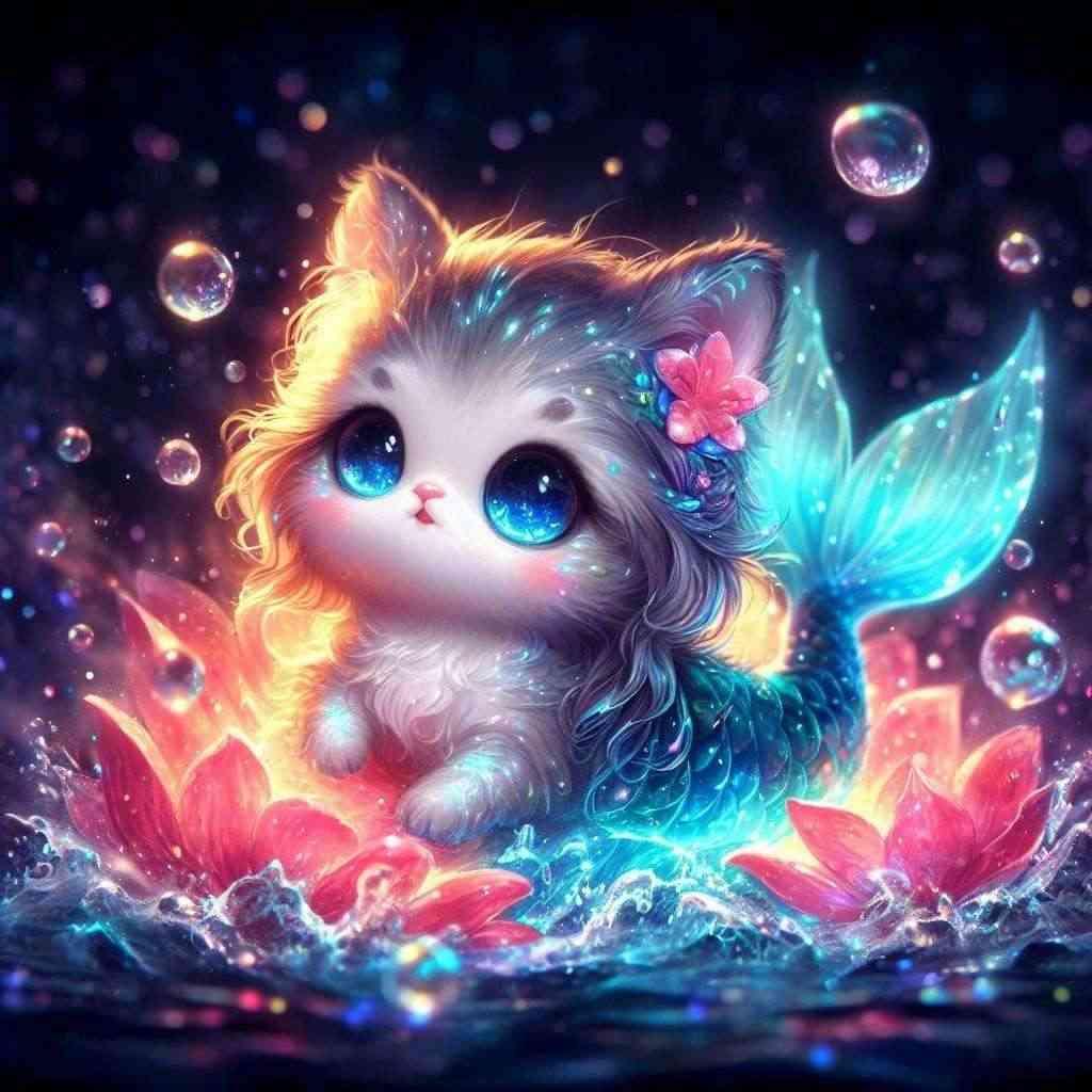 Diamond Painting-Süße Meerjungfrau - Jetzt bei diamondspainting kaufen