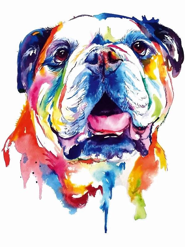 Diamond Painting - Süßer Bullenhund - diamondspainting