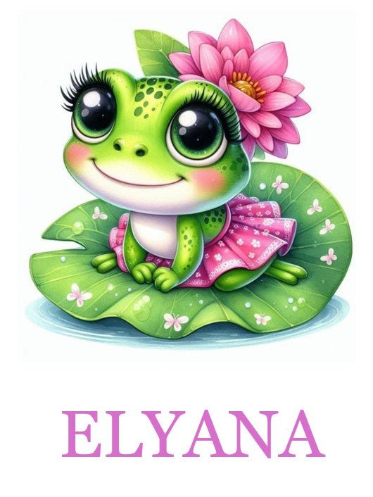 Diamond Painting-Süßer Frosch auf der Seerose