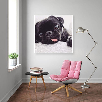 Diamond Painting-Süßer Mops