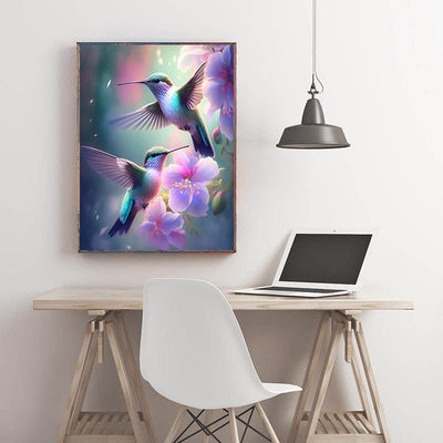 Diamond Painting-Tanz der Kolibris