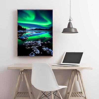 Diamond Painting-Tanz der Nordlichter