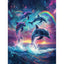 Diamond Painting-Tanz der vier Delfine