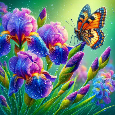 Diamond Painting-Tautropfen und Blütentanz - Jetzt bei diamondspainting kaufen